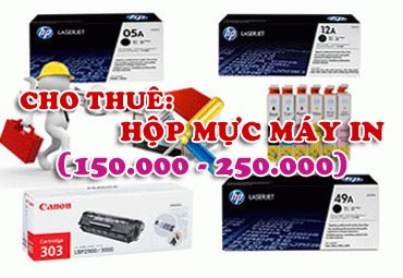 Cho thuê hộp mực máy in tại đà nẵng